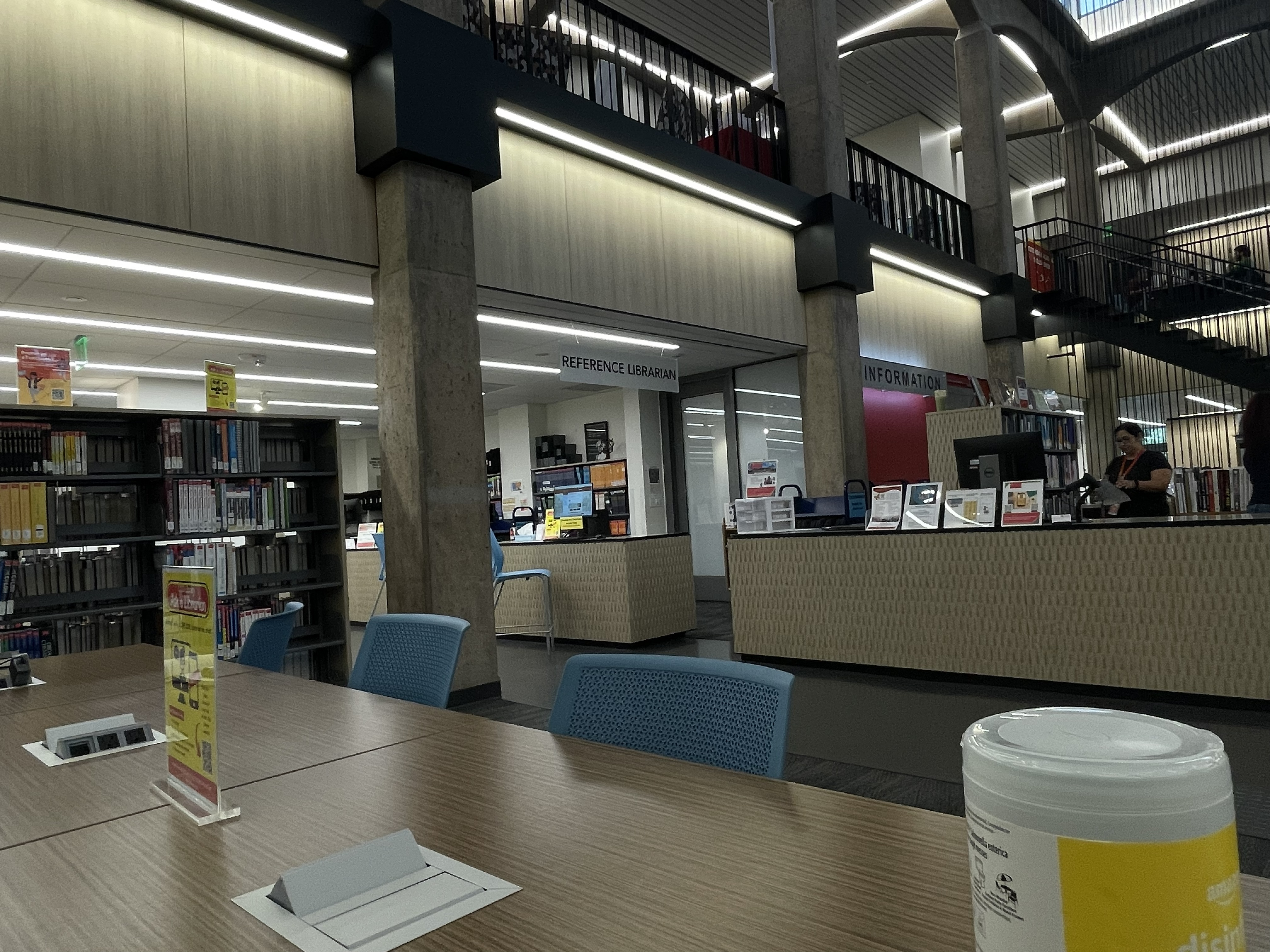 The COD libary consists of many resources.The librarians are there as support for any inquiries.